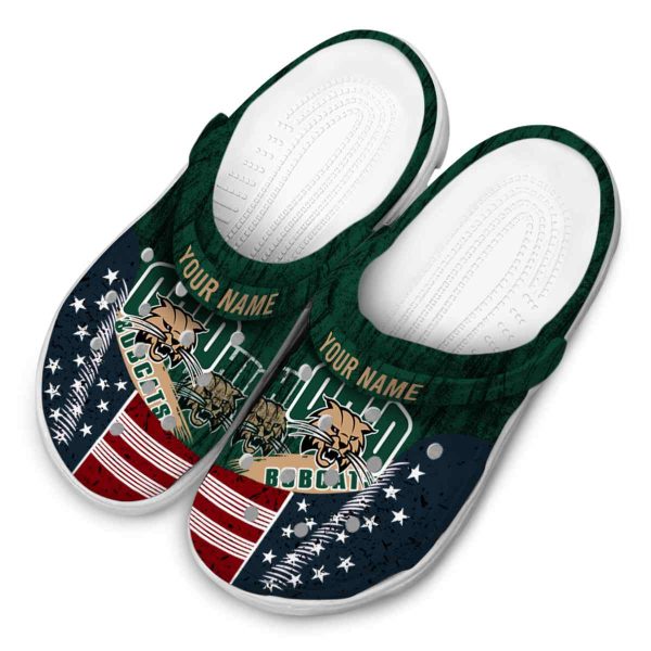 customized ohio bobcats star spangled side pattern clog latest model