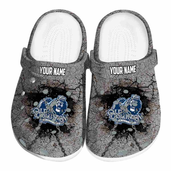 customized old dominion monarchs cracked ground texture clog best selling