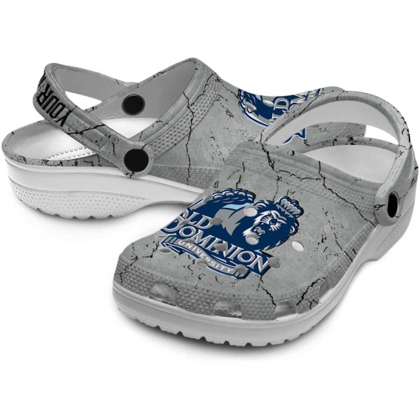 customized old dominion monarchs cracked texture clog high quality