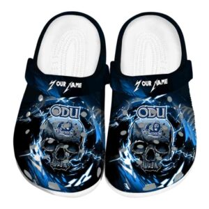 customized old dominion monarchs gothic skull clog best selling