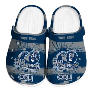 customized old dominion monarchs paint splatter graphics clog best selling
