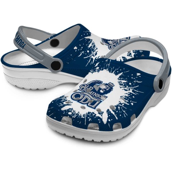 customized old dominion monarchs splash art clog high quality