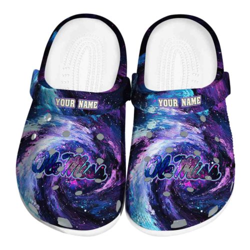 customized ole miss rebels galaxy swirl clog best selling