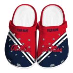 customized ole miss rebels striped accents clog best selling