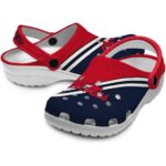 customized ole miss rebels striped accents clog best selling
