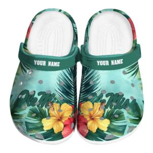 customized ole miss rebels tropical vibes clog best selling