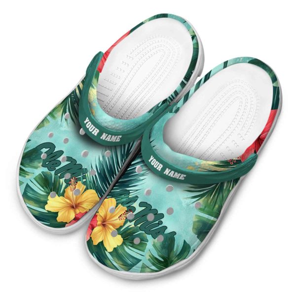 customized ole miss rebels tropical vibes clog latest model