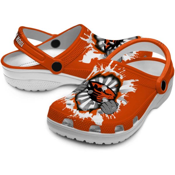 customized oregon state beavers gripping hand clog high quality