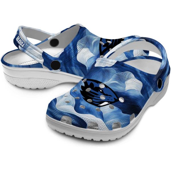 customized oregon state beavers ocean waves clog high quality