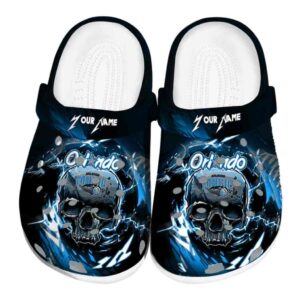 customized orlando magic gothic skull clog best selling