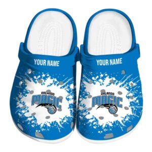 customized orlando magic splatter background clog best selling