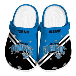 customized orlando magic striped accents clog best selling