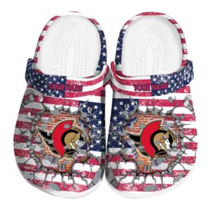 customized ottawa senators freedom splinter clog best selling