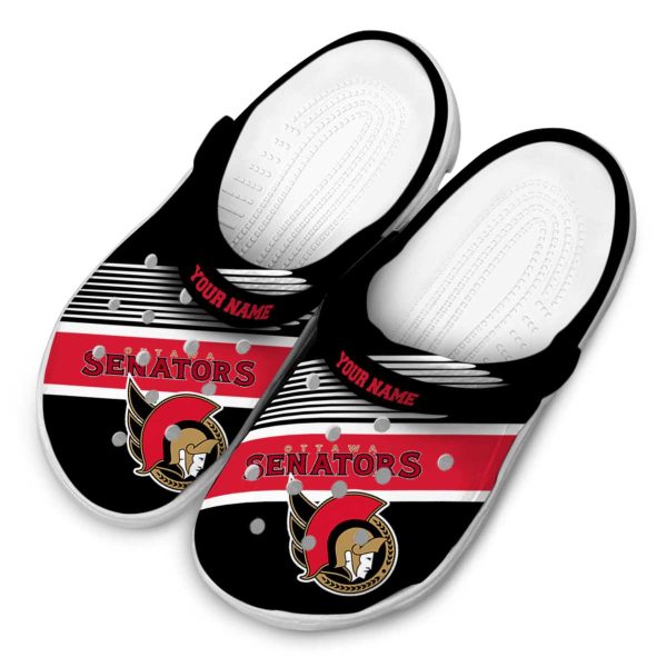 customized ottawa senators vibrant dual tone clog latest model