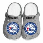 customized philadelphia 76ers cracked texture clog best selling