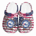 customized philadelphia 76ers freedom splinter clog best selling