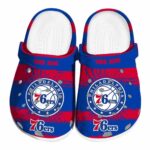 customized philadelphia 76ers paint splatter graphics clog best selling