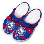 customized philadelphia 76ers paint splatter graphics clog best selling