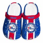 customized philadelphia 76ers vertical stripes clog best selling