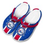 customized philadelphia 76ers vertical stripes clog best selling