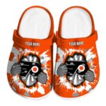 customized philadelphia flyers gripping hand clog best selling