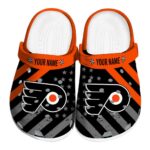 customized philadelphia flyers star spangled graphic clog best selling