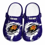 customized phoenix suns splash motif background clog best selling