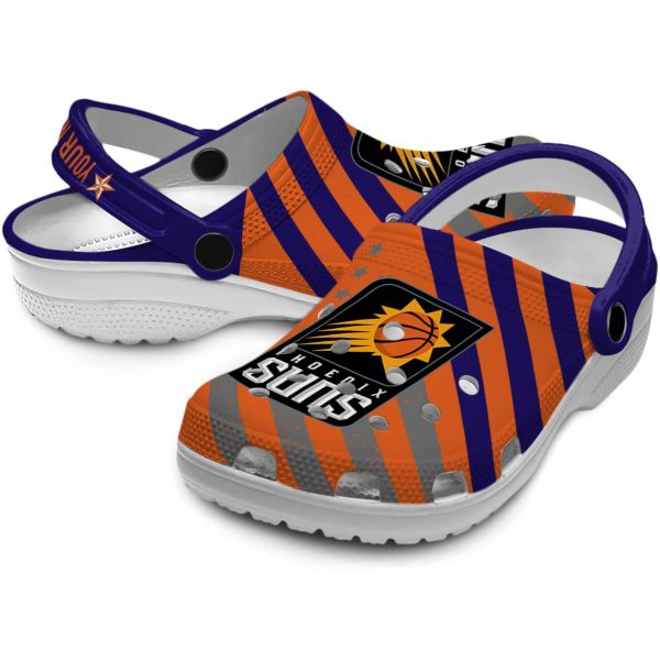customized phoenix suns star spangled graphic clog high quality
