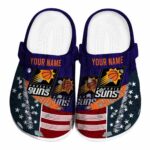 customized phoenix suns star spangled side pattern clog best selling