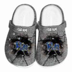 customized pittsburgh panthers cracked ground texture clog best selling