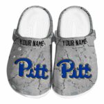 customized pittsburgh panthers cracked texture clog best selling