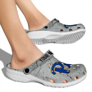 customized pittsburgh panthers cracked texture clog fashion forward
