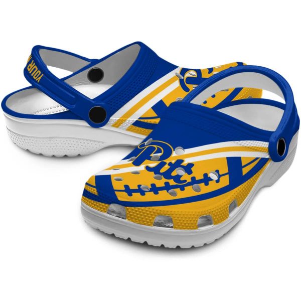 customized pittsburgh panthers football motif clog high quality
