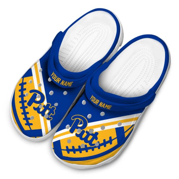 customized pittsburgh panthers football motif clog latest model