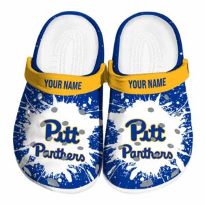 customized pittsburgh panthers splash art clog best selling