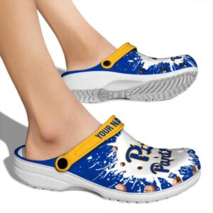 customized pittsburgh panthers splash art clog fashion forward