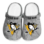 customized pittsburgh penguins cracked texture clog best selling