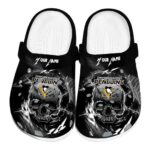 customized pittsburgh penguins gothic skull clog best selling