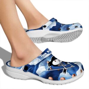 customized pittsburgh penguins ocean waves clog fashion forward