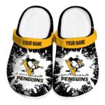 customized pittsburgh penguins splash art clog best selling