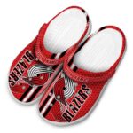 customized portland trail blazers contrasting stripes clog best selling