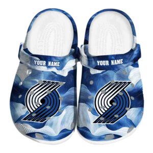 customized portland trail blazers ocean waves clog best selling