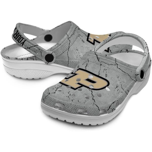 customized purdue boilermakers cracked texture clog high quality