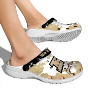 customized purdue boilermakers splatter pattern clog fashion forward