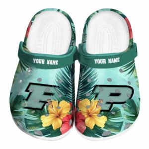 customized purdue boilermakers tropical vibes clog best selling