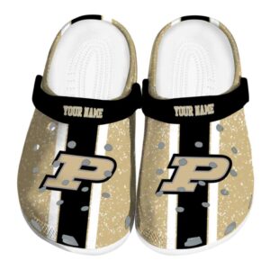 customized purdue boilermakers vertical stripes clog best selling