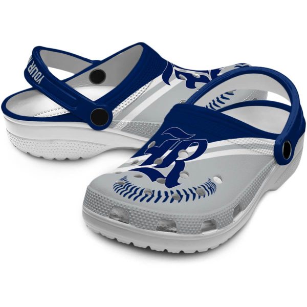 customized rice owls baseball motif clog high quality