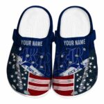 customized rice owls star spangled side pattern clog best selling
