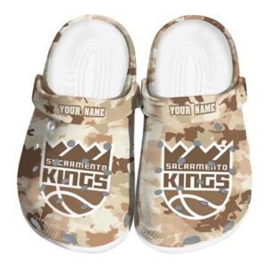 customized sacramento kings desert camo clog best selling