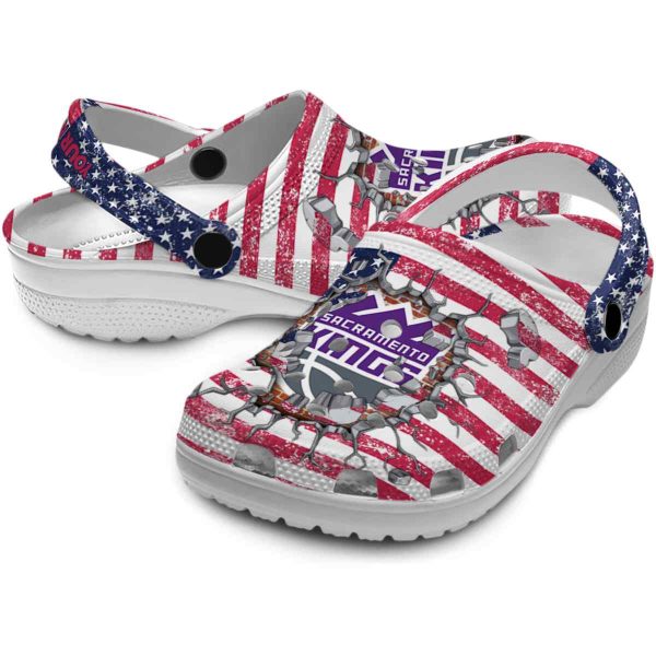 customized sacramento kings freedom splinter clog high quality